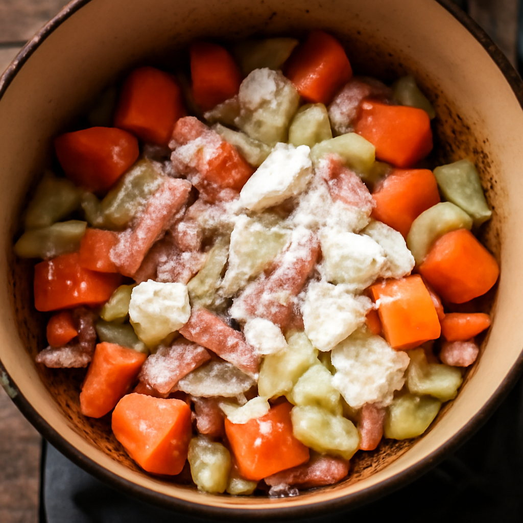 Fry bacon lardons and soften root vegetables in the casserole after browning the bird