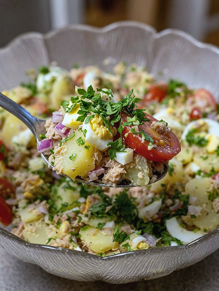 Tuna, Egg and Potato Salad image